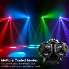 200W Moving Head 18 LED Rotating Beam DMX Stage Light RGBW DJ Disco Party Club N