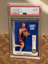 1992 Skybox USA Olympic Team Larry Bird PSA 10 Card LOW POP NEW CLEAN CASE