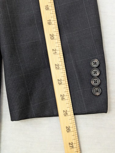 Lauren Ralph Lauren 2 Teiler Wollanzug Herren 46R Sakko 40x29+4 Bündchen Hose Anthrazit - Bild 16 von 21