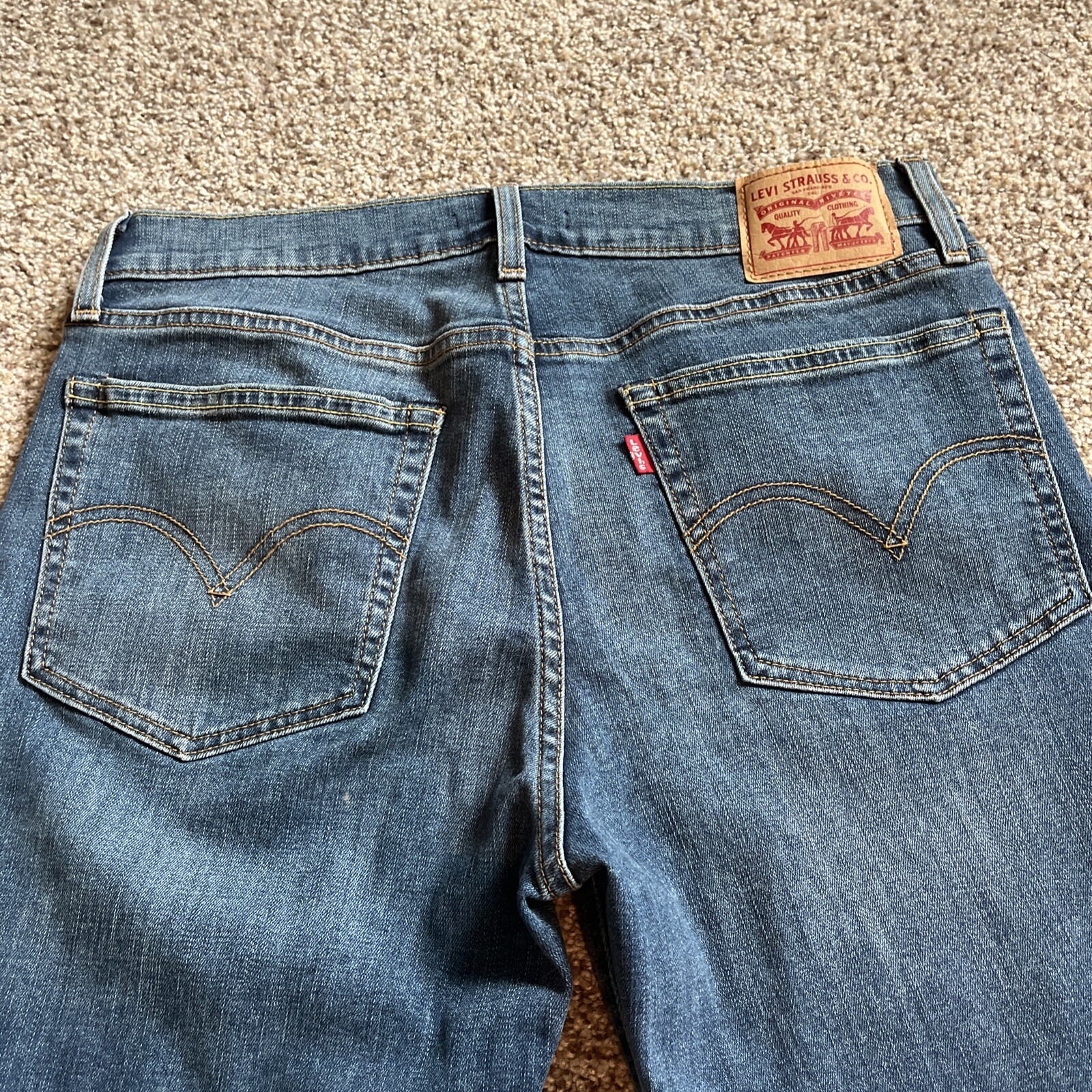 LEVI'S BOYFRIEND FIT DENIM BLUE JEANS WOMENS SIZE 29 (31 X 26) - View 14