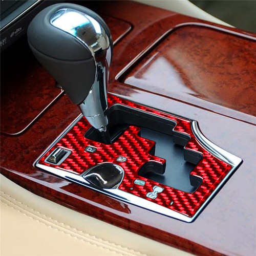 Red Carbon Fiber Interior Automatic Gear Shift Cover Trim For Lexus GS 2006-2011 - Picture 10 of 16