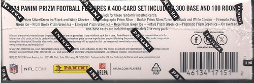 2024 Panini Prizm NFL Football Factory Sealed Retail Box Green Ice Prizm - Picture 4 of 5