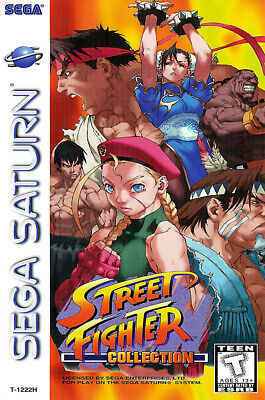 Street Fighter Collection Sega Saturn BOX ART Premium POSTER Street Fighter Collection Sega Saturn BOX ART Premium POSTER