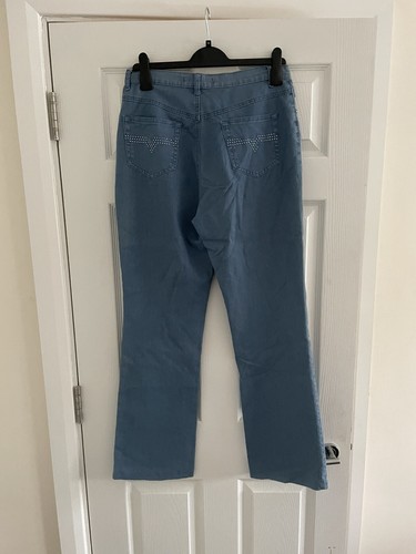 Women’s Youline Blue Denim Straight Leg Jeans size 12 (V) - 第 6/8 張圖片