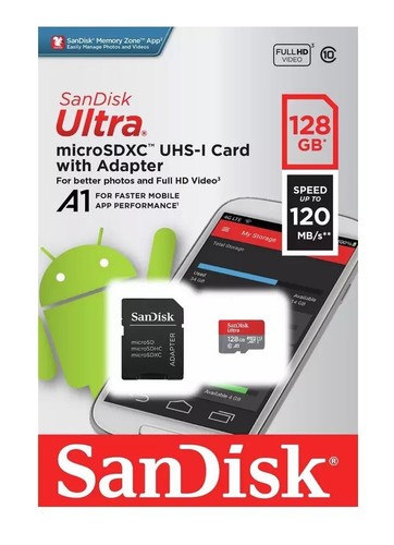 Memory Card 32GB - 128GB SanDisk Ultra High Performing Micro SD Card & Adapter - Picture 14 of 72