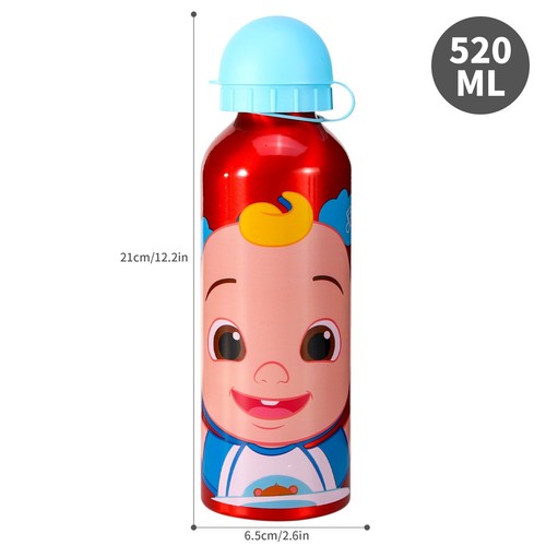 Botella Aluminio Cocomelon Agua Bebidas Niños Regreso a la Escuela Personaje Rojo - Imagen 3 de 4