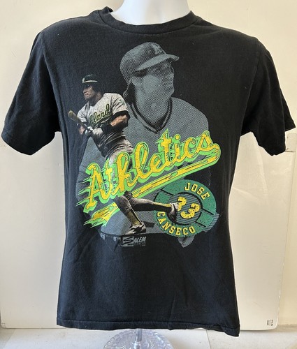 Vtg  Jose Canseco Salem Sportswear Mens Medium Bla