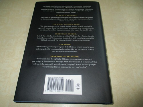 BEN CARSON,MD AUTHENTIC SIGNED/AUTOGRAPHED A MORE PERFECT UNION BOOK - Bild 2 von 5