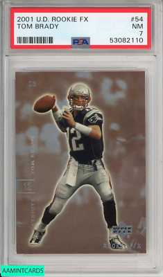 2001 UPPER DECK ROOKIE FX TOM BRADY #54 NEW ENGLAND PATRIOTS