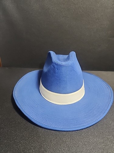 Años 80 ATLANTA BRAVES Dodgers "YA" OFICIAL MLB SOMBRERO VAQUERO Medio Azul y Blanco - Imagen 1 de 8