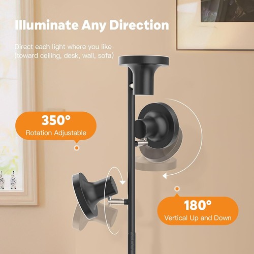 36W LED Tree Floor Lamp,4 Color Temperatures, 3 Rotatable LED Light Floor Lamps - Picture 29 of 78