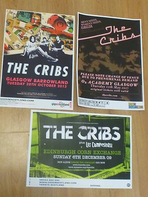 The Cribs Live Music Memorabilia Scottish Tour Concert Show Gig