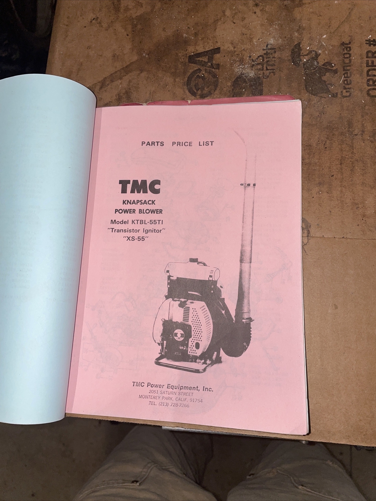 TMC Power Equipment Parts Price List 1992 Trimmer Blower Weed Wacker eBay