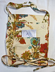 APRIL CORNELL APRON CREAM WILDFLOWERS ONE SIZE 31 X 30 100% COTTON NWT