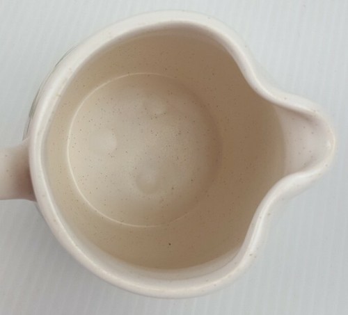 Jarra Franciscan Earthenware Tulip Time de colección 4-1/4" 12 OZ crema crema MCM - Imagen 7 de 8
