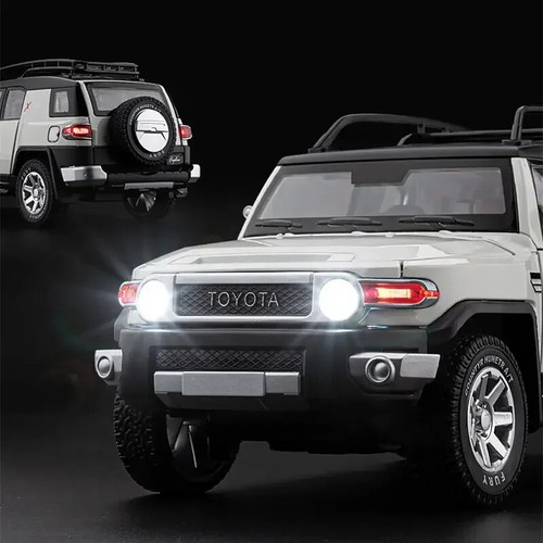 1/24 Toyota FJ Cruiser SUV Alloy Car Model Diecast Toy Vehicle Sound & Light - Picture 3 of 23
