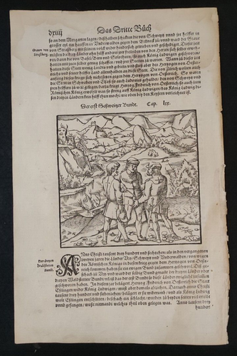 XILOGRAFIA SEBASTIAN MUNSTER GIURAMENTO GRUTLI URI SVITTO UNTERVALDO - 第 1/2 張圖片