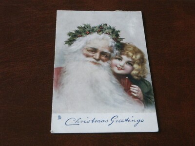 ORIGINAL FRANKREICH BRUNDAGE STECK KINDER POSTKARTE - WEIHNACHTSMANN, Nr. 1822.