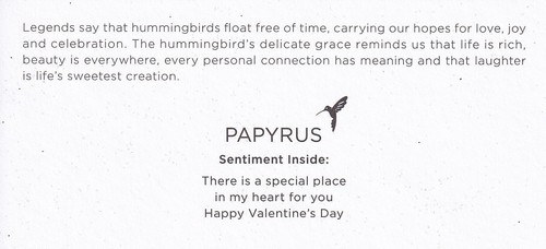 PAPYRUS VALENTINES CARD NIP MSRP $4.95 THE BEST CARD (N12) - Picture 3 of 3