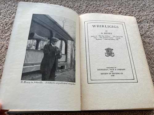 Whirligigs by O. Henry Vintage 1913 Review of Reviews Co. Hardback Book (L2) - Picture 1 of 7