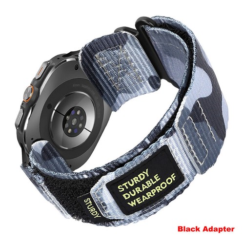 Nylon Strap for Samsung Galaxy Watch 7 Ultra 47mm Loop Band Camouflage Wristband - Zdjęcie 26 z 28