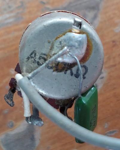 Orig 1970's TEISCO WIRING HARNESS Set of 2 POTS (1-Tone, 1-Volume) & 1/4" JACK - Picture 9 of 12