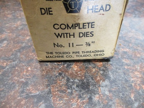 Toledo-Beaver Pipe Threading Die Cutting Head With Dies No. 11 – 3/8”, 3775 - Picture 4 of 4