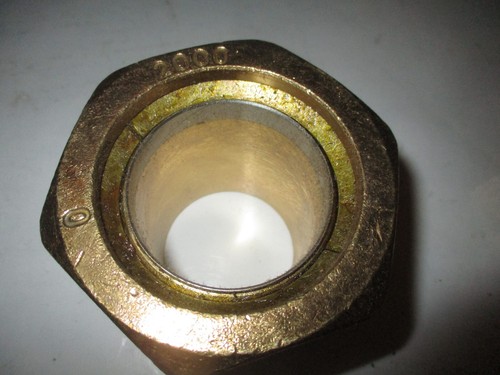Omega Flex 2 in. NPT Tracpipe gas pipe Straight Fitting Part # GPFST2000 - Picture 3 of 4