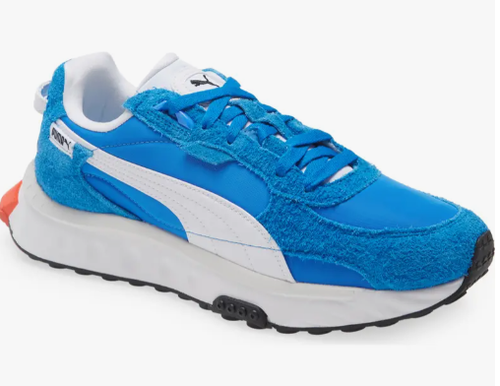 PUMA Men's Wild Rider Vintage Sneaker, Blue, Size 8.5 & 11.5 - ($110)