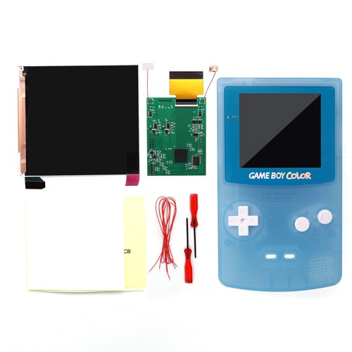 Kits de pantalla HISPEDIDO GBC IPS retroiluminación LCD Q5 con carcasa para Game Boy color - Imagen 21 de 44