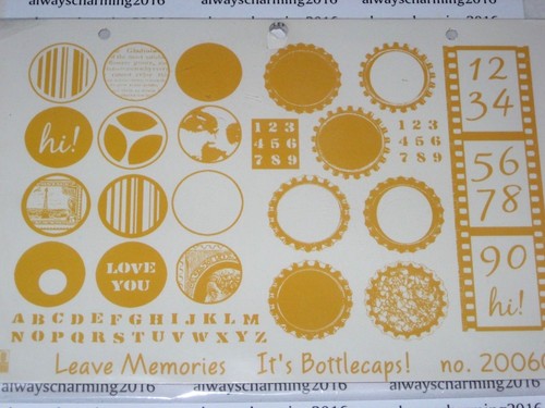 LEAVE MEMORIES - BOTTLECAPS - 200604 - GUMMISTEMPEL FÜR KARTEN UND SCRAPBOOKING - Bild 1 von 3