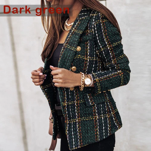 Women's Slim Blazer Formal OL Work Jacket Long Sleeve Outwear Suit Coat Tops - Bild 17 von 21