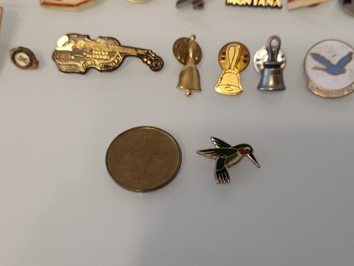 Trödel Schublade Lot Stifte Vintage US Olympia Rock & Roll HOF Glocken Clips RR Lenkung Bulle - Bild 11 von 19