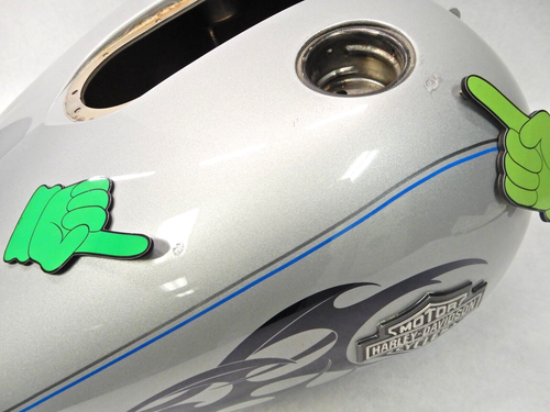 OEM Harley Davidson 05 Dyna FXDWGI Fuel GAS Tank WIDE GLIDE Silver FAT BOB EFI - Picture 7 of 14