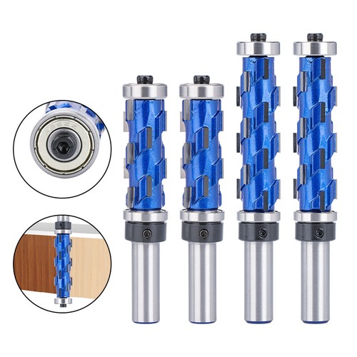1/2'' Shank Flush Trim Router Bit Compression Milling Cutter Top Bottom Bearing - Picture 8 of 11