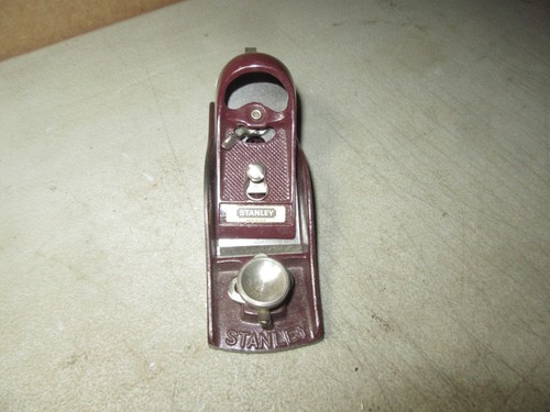 vintage late model 9 1/2 Stanley block plane barely used user tool - Bild 2 von 21