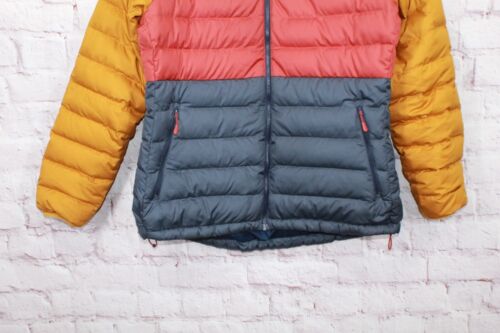 Chaqueta de plumón LL Bean para mujer bloques de color náutica azul marino bronce brillante XL - Imagen 3 de 10