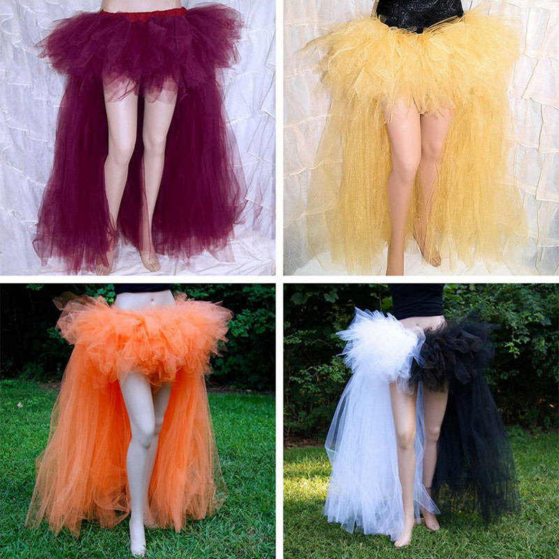 Femmes Tutu Burlesque Tulle Tutu Maille Pur Jupe Fête Déguisement Halloween
