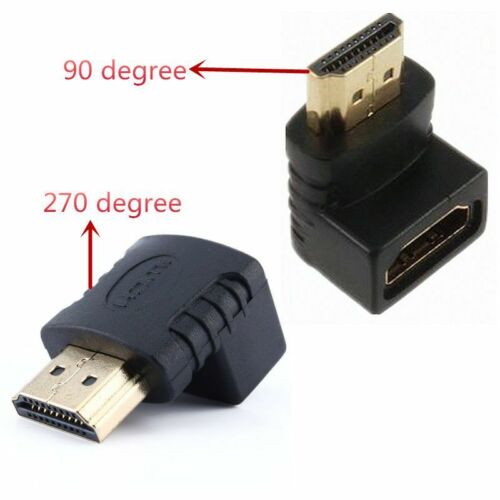 ADATTATORE HDMI MASCHIO / FEMMINA ANGOLATO DI 90 GRADI SPEDIZIONE RAPIDA - Foto 4 di 4