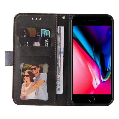 For iPhone 15 14 13 12 11 XR SE 7 8 Plus Wallet Card Holder Leather Case Cover - Picture 20 of 43