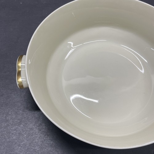 Royal Copenhagen Broager Vegetable Bowl w/Handle Wide Gold Rim Denmark Chip - Bild 11 von 12