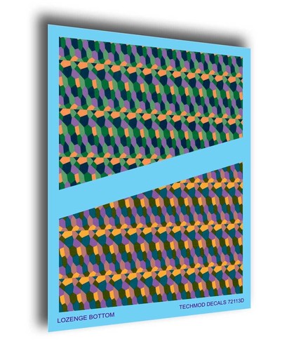 Techmod 72113 1/72 Raute Top Bottom Flugzeug Wet Decal WWII 2 Bogen - Bild 5 von 5