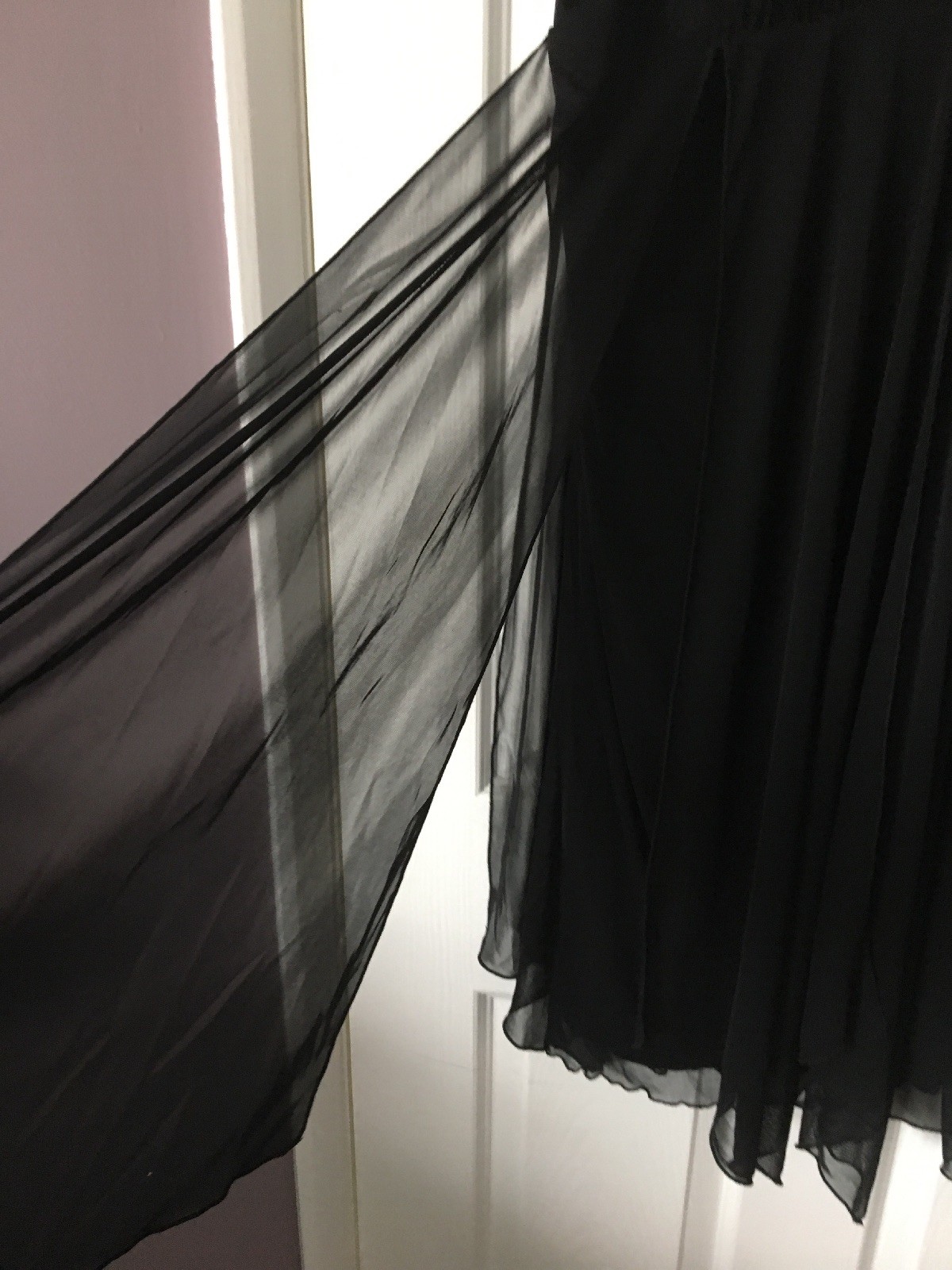 Femmes noir Evening Hankerchief robe robe Hankerchief taille 22 d7c5cc Femmes noir Evening Hankerchief robe robe Hankerchief taille 22 d7c5cc