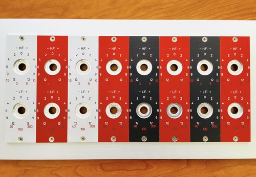 Opamp Labs EQ kit faceplate PAIR for Quad Eight Electrodyne style inductor EQ - Picture 2 of 6