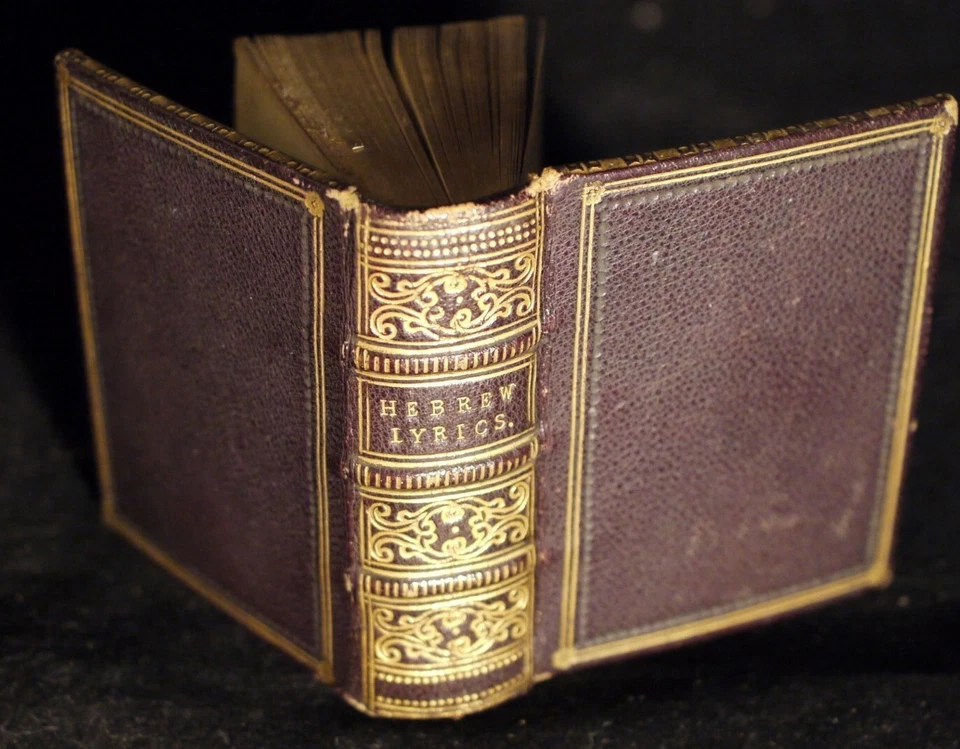 * Rare Miniature 1837 * Hebrew Lyrics Select Poems On Old Testament Subjects - Image 2 of 4