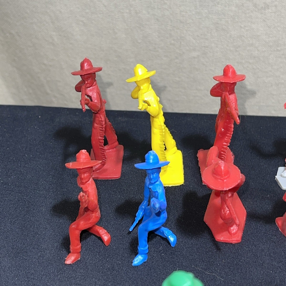 TimMee Cowboys and Indians Vintage Plastic Figures Lot of 64