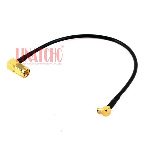 RG174 20CM Ángulo Recto MCX Macho a Ángulo Recto SMA Macho Antena Jumper Cable - Imagen 1 de 3