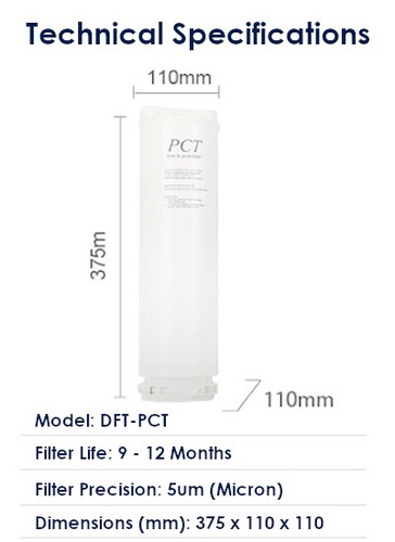 DFT8 - PCT Ersatz Wasserfilter für Feinfilter DFT8 Tankless R.O. System - Bild 3 von 3