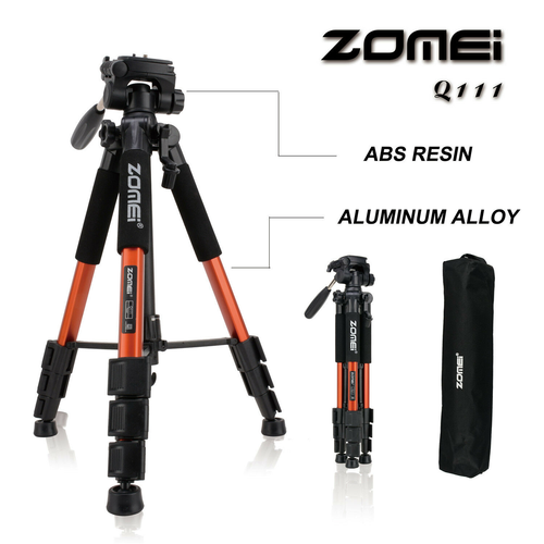 Zomei Treppiede per fotocamera portatile in alluminio e piastra QR testa panoramica per fotocamera DSLR DV - Foto 14 di 18