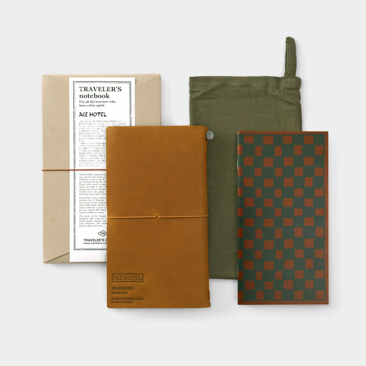 TRAVELER'S notebook KYOTO EDITION セット TRAVELER'S FACTORY Notebook KYOTO Edition set Cover Blue and